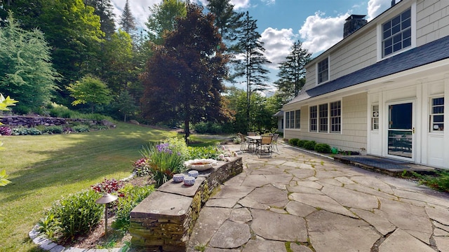 view of patio with outdoor dining space