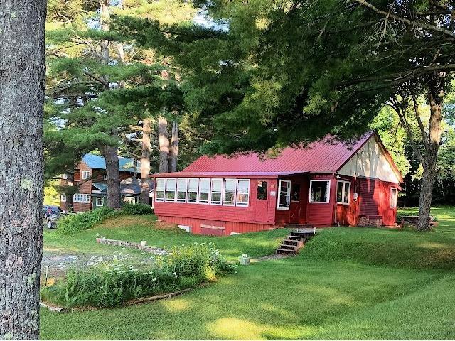 exterior space featuring a yard and metal roof