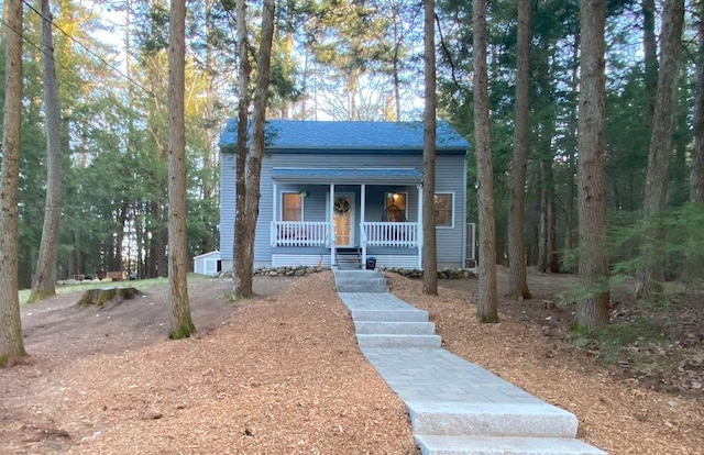 view of front facade with a porch