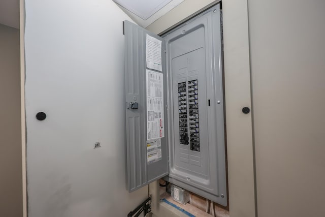 utility room featuring electric panel