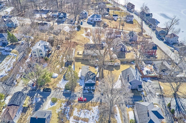 aerial view featuring a residential view