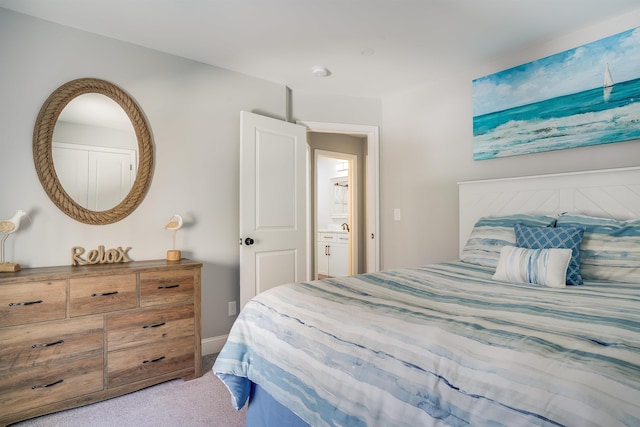 bedroom featuring carpet flooring