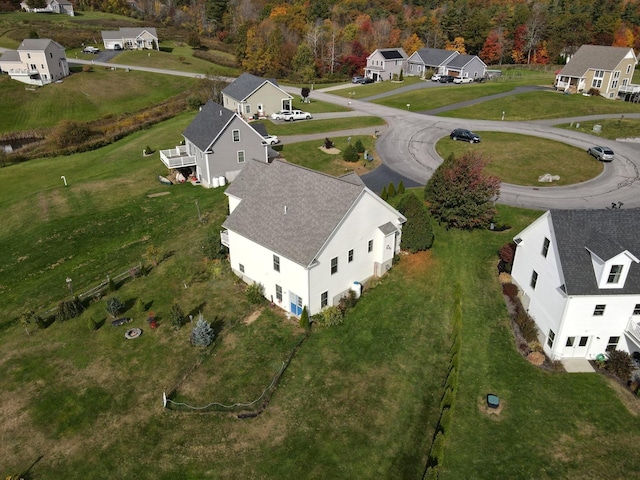 drone / aerial view featuring a residential view