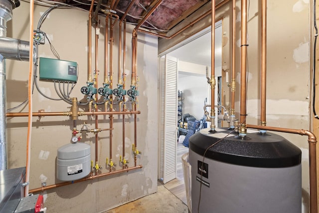 utilities featuring electric water heater