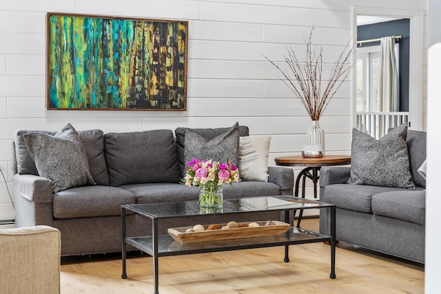 living room featuring wood finished floors