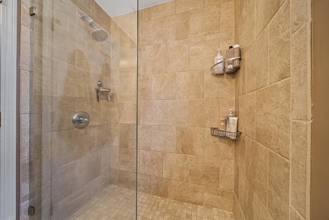 full bath featuring a shower stall