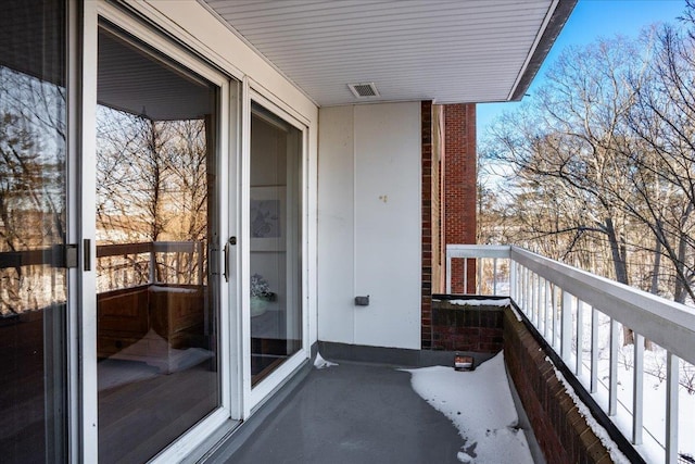 balcony featuring visible vents