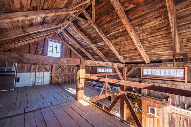 interior space featuring an upstairs landing