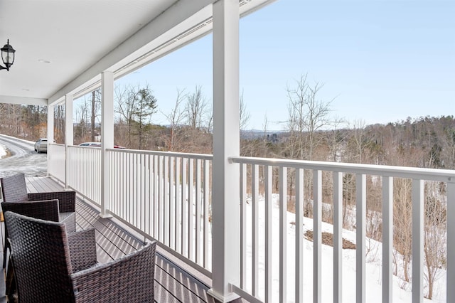 view of balcony