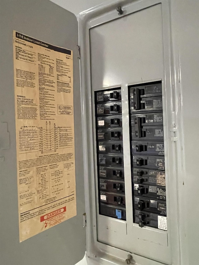 utility room with electric panel