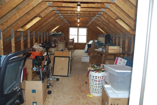 view of attic