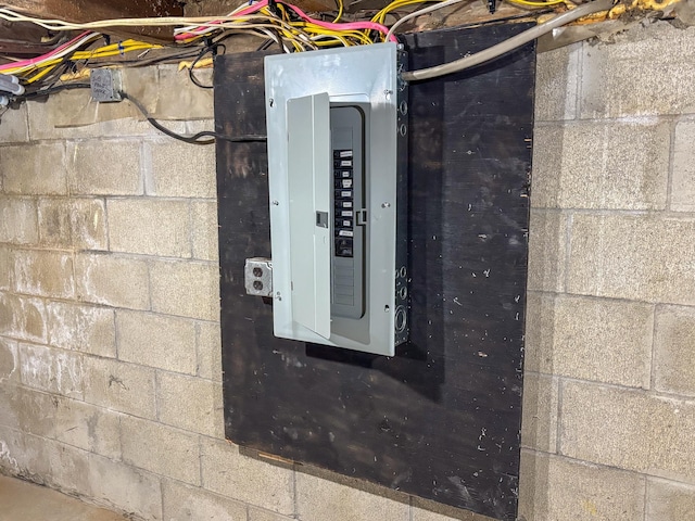 utility room featuring electric panel