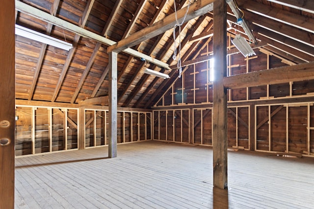 view of attic