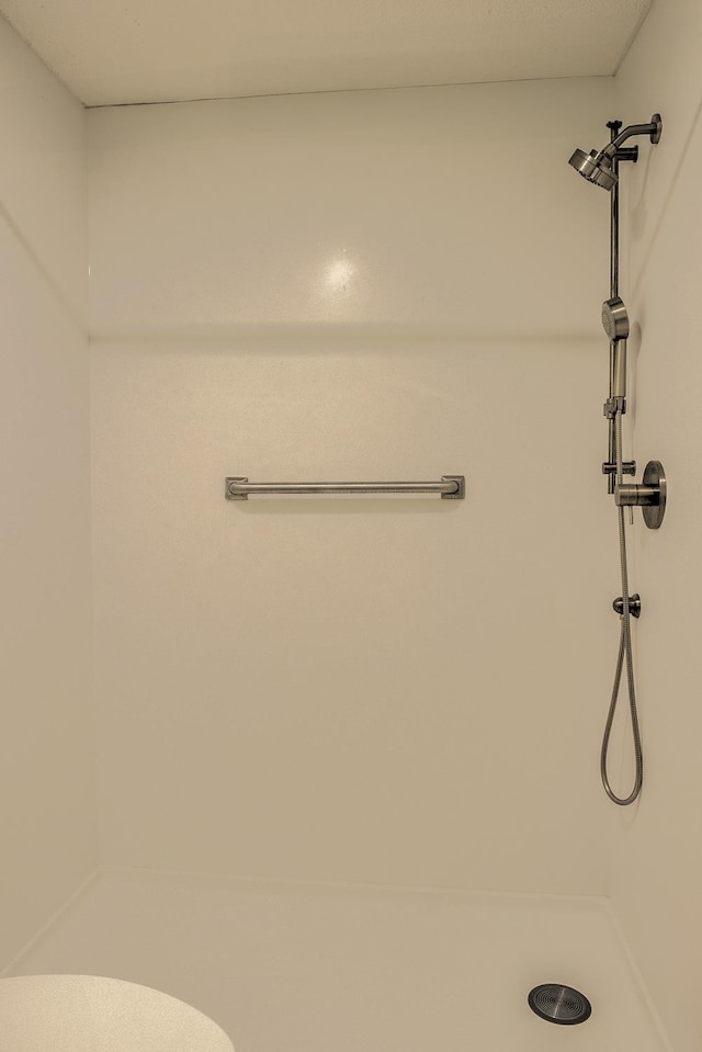 bathroom with a shower