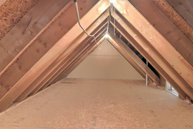 view of attic