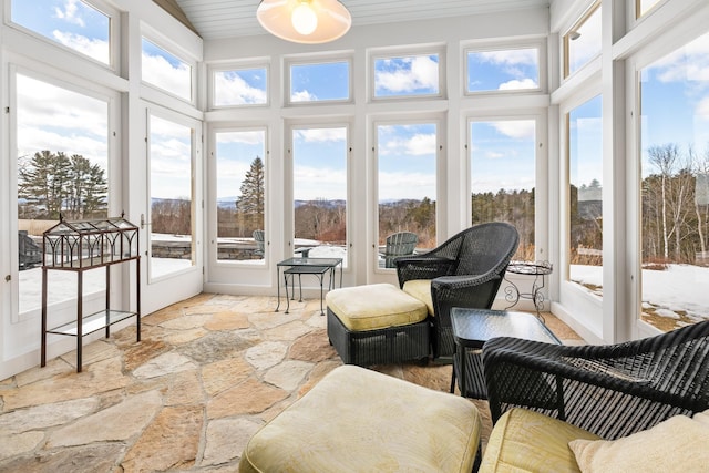 view of sunroom / solarium