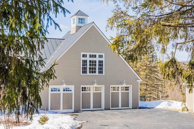 garage with a detached garage