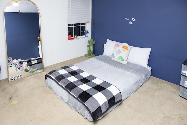 bedroom featuring carpet flooring