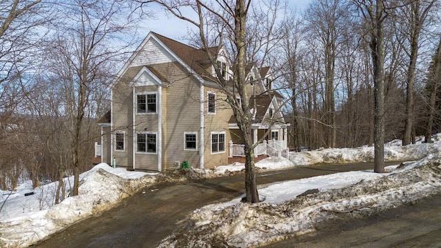 view of shingle-style home