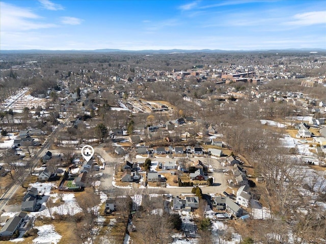 bird's eye view featuring a residential view