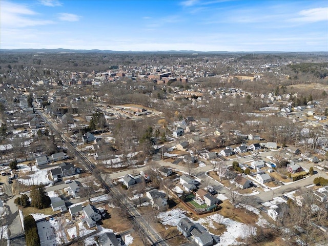 drone / aerial view featuring a residential view