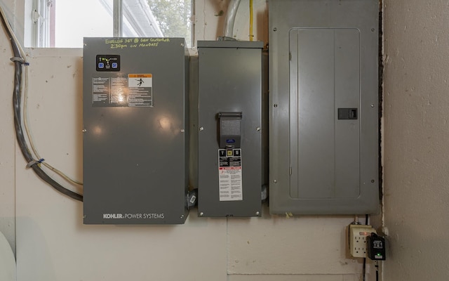 utility room featuring electric panel