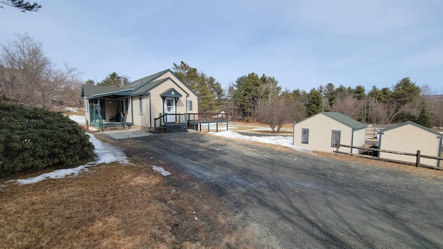 view of front of home