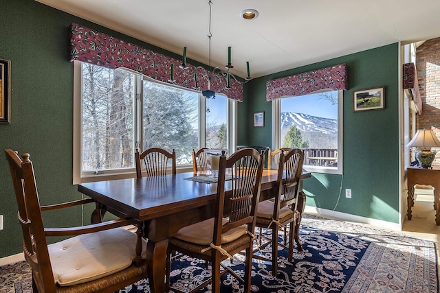 dining room with baseboards