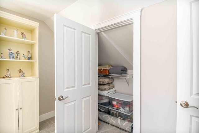 view of closet