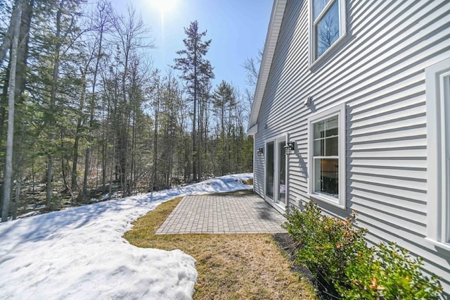 view of yard with a patio area