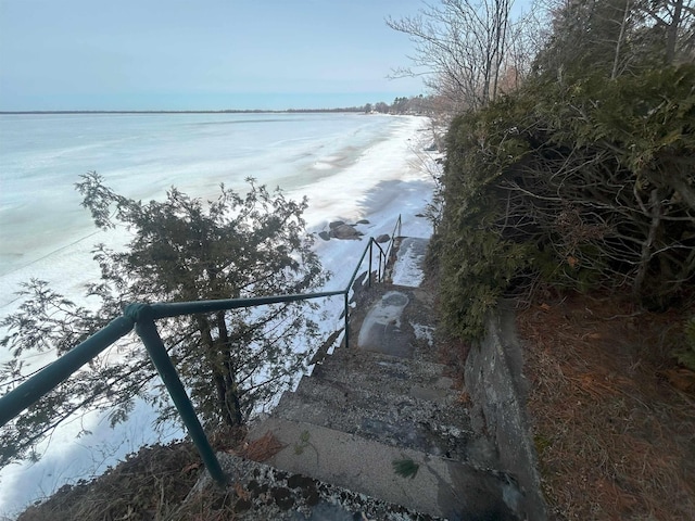 water view featuring a view of the beach