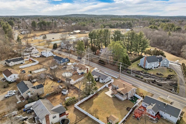 aerial view featuring a residential view