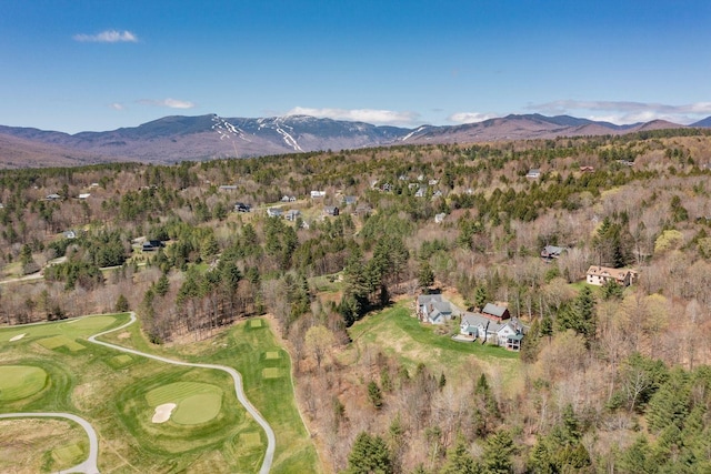 43 Perkins Ln, Stowe, VT 05672 - drone / aerial view with a mountain view and golf course view