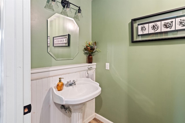 bathroom with a sink