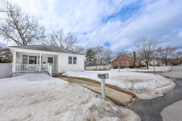 bungalow-style house with a porch