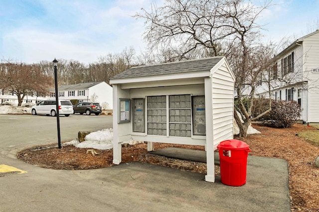 view of community featuring mail area