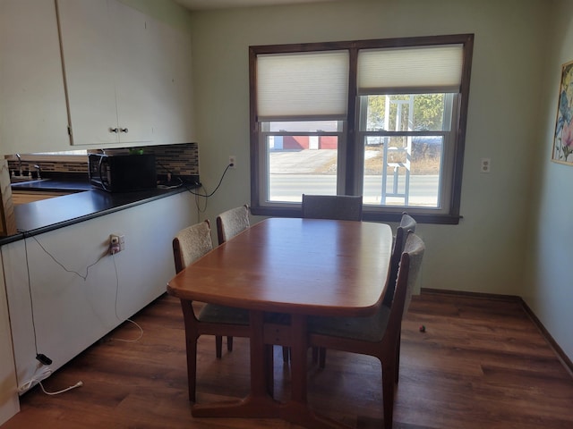 dining room featuring dark wood-style floors