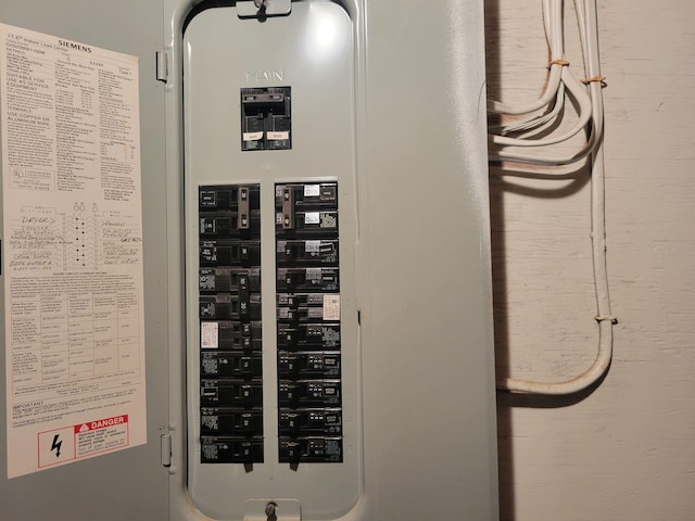 utility room featuring electric panel