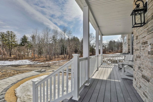 view of wooden terrace