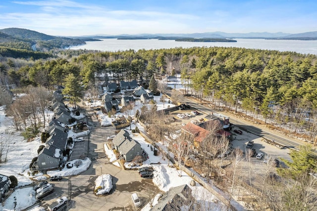 aerial view featuring a mountain view