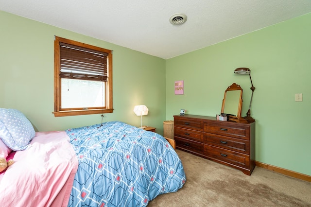 39 Birch Glen Dr, Bennington, NH 03442 - carpeted bedroom featuring visible vents, baseboards, and a textured ceiling