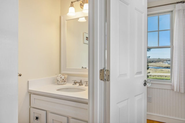 bathroom featuring vanity