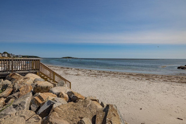 water view with a beach view