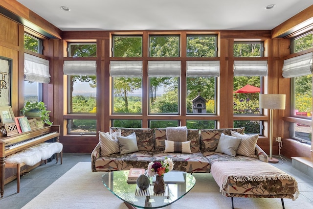 view of sunroom