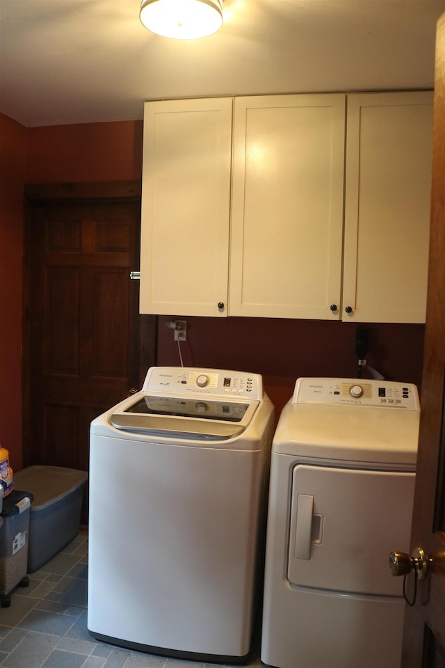 63 Province St, Richford, VT 05476 - washroom with cabinet space and washing machine and dryer