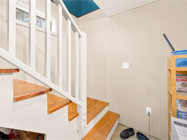 view of staircase