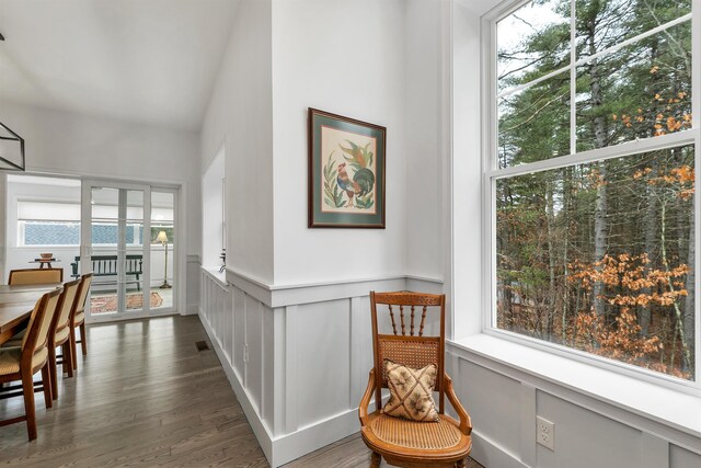 7 John Hardie Way, Chichester, NH 03234 - interior space featuring dark wood finished floors and wainscoting