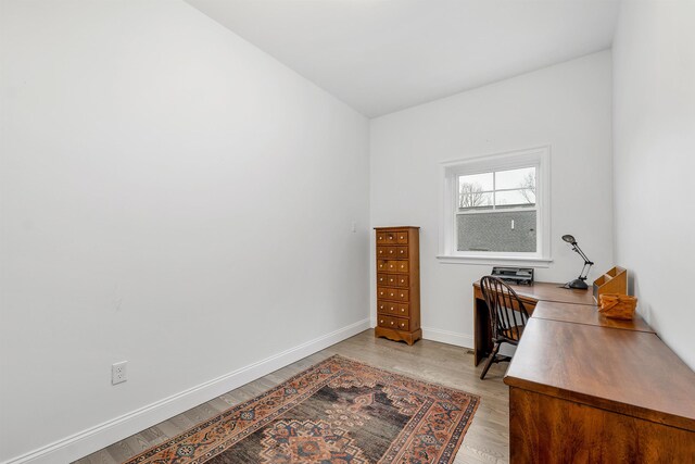 7 John Hardie Way, Chichester, NH 03234 - office area with baseboards and light wood finished floors