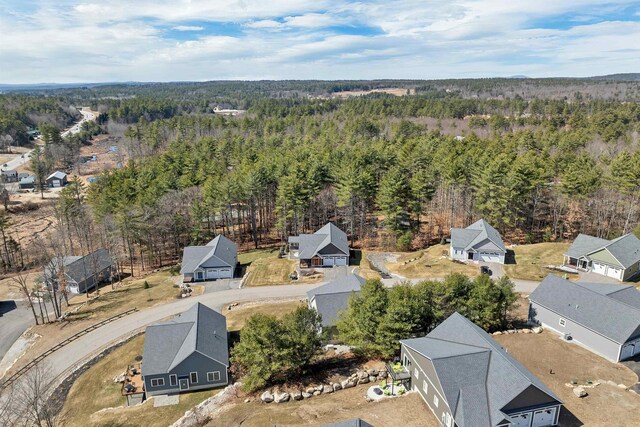 7 John Hardie Way, Chichester, NH 03234 - bird's eye view with a wooded view
