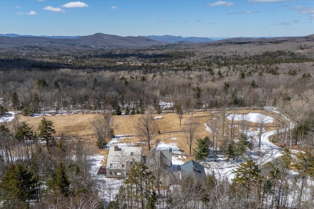 444 Tin Shanty Rd, Shrewsbury, VT 05738 - birds eye view of property featuring a mountain view
